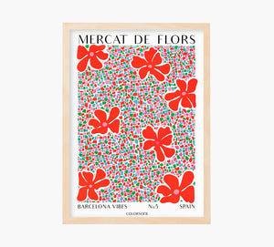 Mercat de Flors Art Print