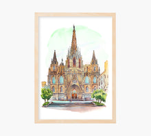 Cargar imagen en el visor de la galería, Catedral de Barcelona Art Print