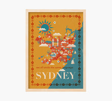 Cargar imagen en el visor de la galería, Sydney Mapa Art Print
