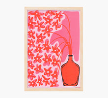 Cargar imagen en el visor de la galería, Flores Rosas Jarron Art Print