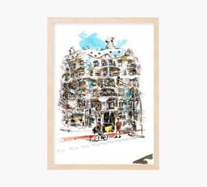 Casa Mila La Pedrera Art Print