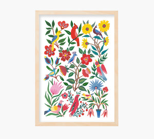 Nueve Pajaritos Art Print