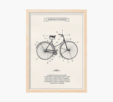 Load image into Gallery viewer, Print Bicycle Anatomy