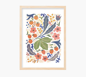 Campo de Frambuesas Art Print