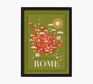 Print Rome Mapa