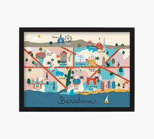 Cargar imagen en el visor de la galería, Print Mapa Barcelona