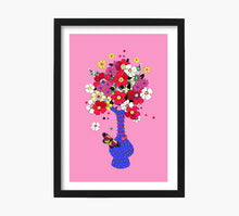 Cargar imagen en el visor de la galería, Retro Flowers Art Print