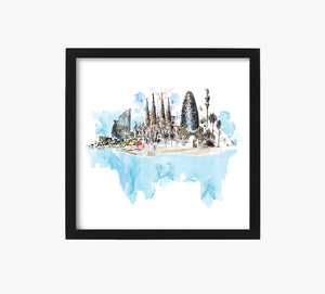 Barcelona Dream Art Print