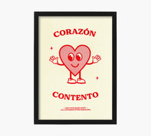 Cargar imagen en el visor de la galería, Corazón Contento Art Print