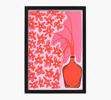 Cargar imagen en el visor de la galería, Flores Rosas Jarron Art Print