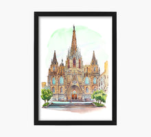 Cargar imagen en el visor de la galería, Catedral de Barcelona Art Print
