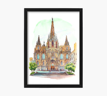 Cargar imagen en el visor de la galería, Print Catedral de Barcelona