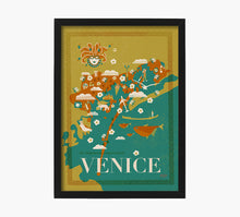 Cargar imagen en el visor de la galería, Print Venice Mapa