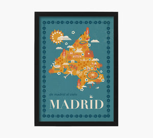 Print Madrid Mapa