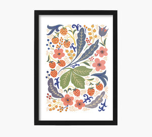 Campo de Frambuesas Art Print