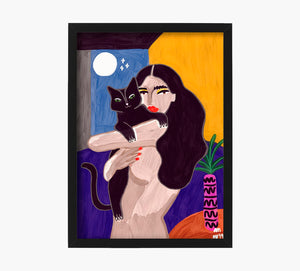 Cat Lover Art Print