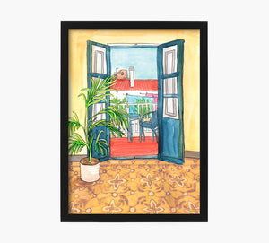 Habitación Amarilla Art Print