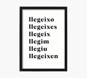 Llegeixo Art Print