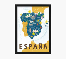 Load image into Gallery viewer, España Mapa Art Print