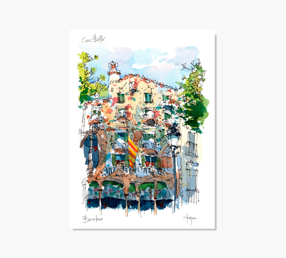 Casa Batlló Art Print