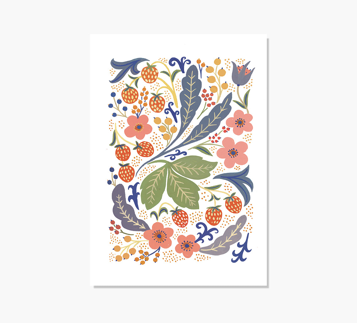 Campo de Frambuesas Art Print
