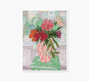 Bouquet in the Kitchen Art Print