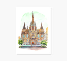 Cargar imagen en el visor de la galería, Catedral de Barcelona Art Print