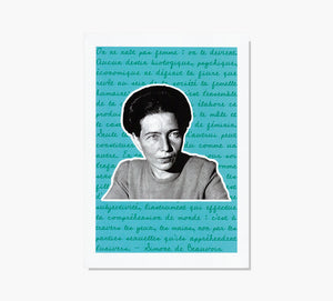 Print Simone de Beauvoir