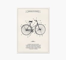 Load image into Gallery viewer, Print Bicycle Anatomy