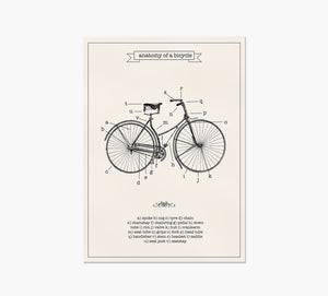 Print Bicycle Anatomy