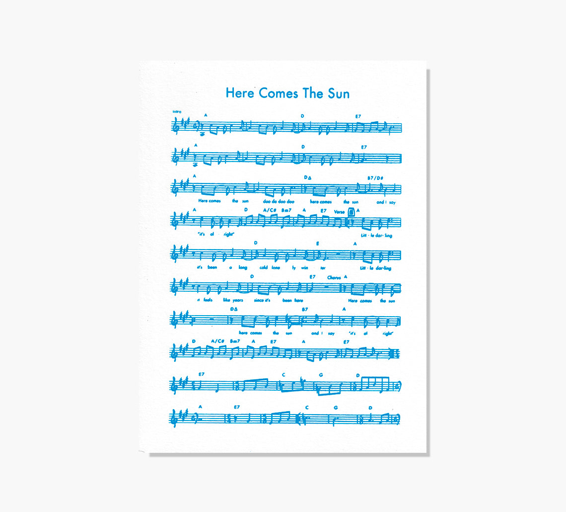 Here Comes The Sun Art Print