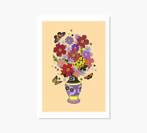 Print Evening Flowers