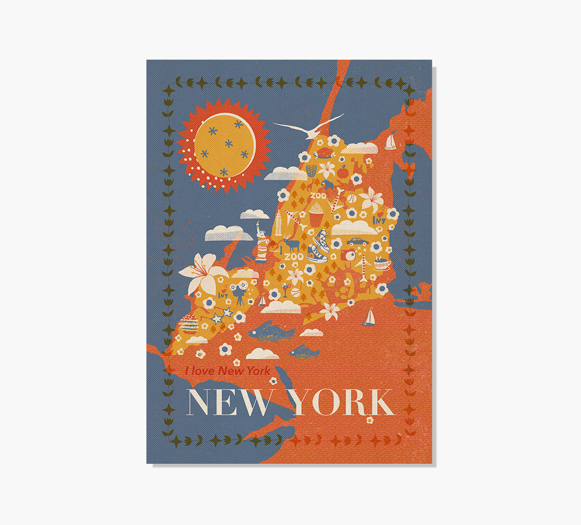 Print New York Mapa