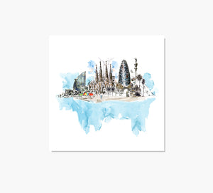 Barcelona Dream Art Print