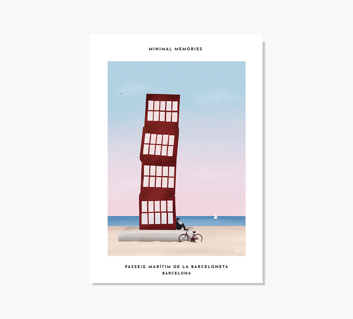Passeig Marítim Art Print