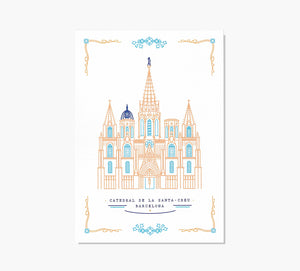 Catedral Santa Creu Art Print