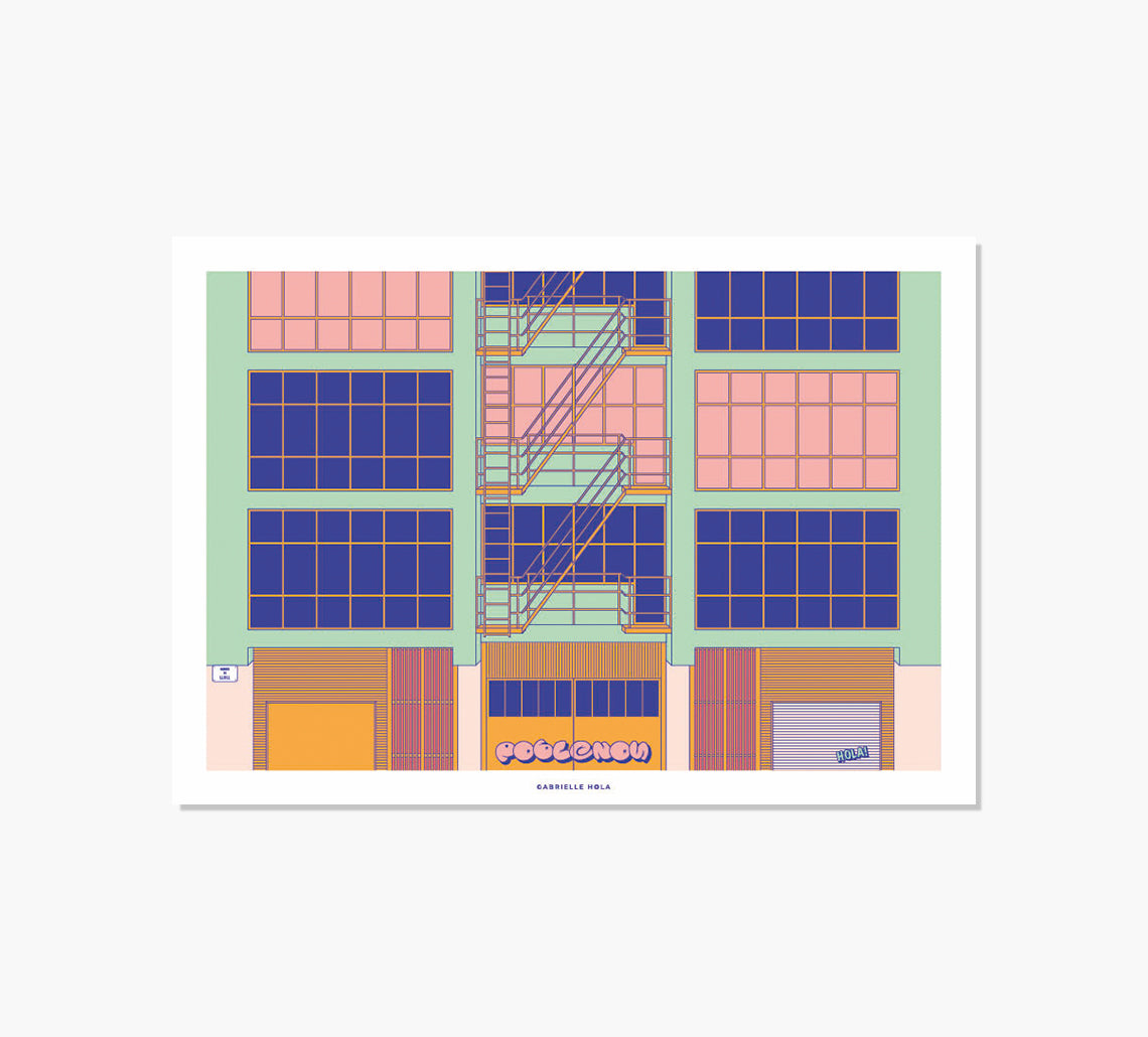Carrer Llull Art Print
