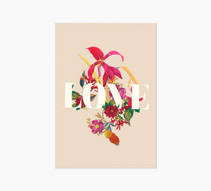 Print Love Flowers