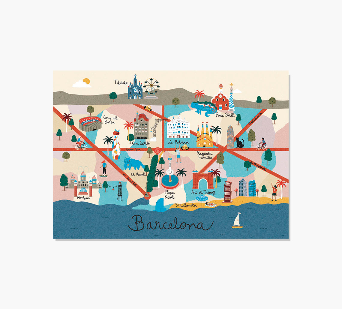 Print Mapa Barcelona