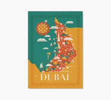 Cargar imagen en el visor de la galería, Dubai Mapa Art Print