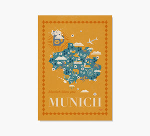 Print Munich Mapa