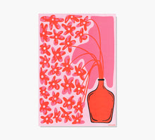 Cargar imagen en el visor de la galería, Flores Rosas Jarron Art Print