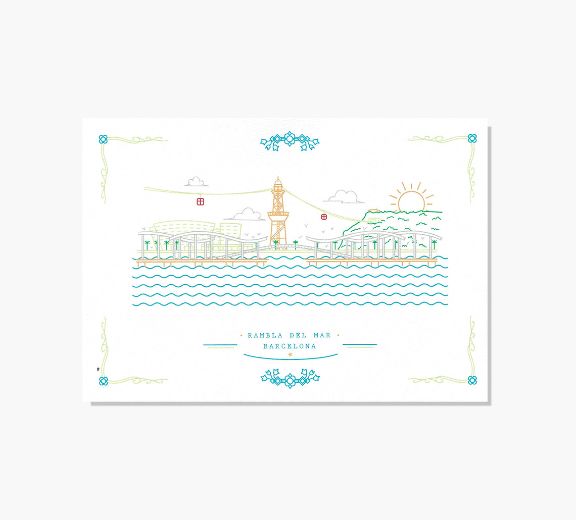 Rambla del Mar Art Print