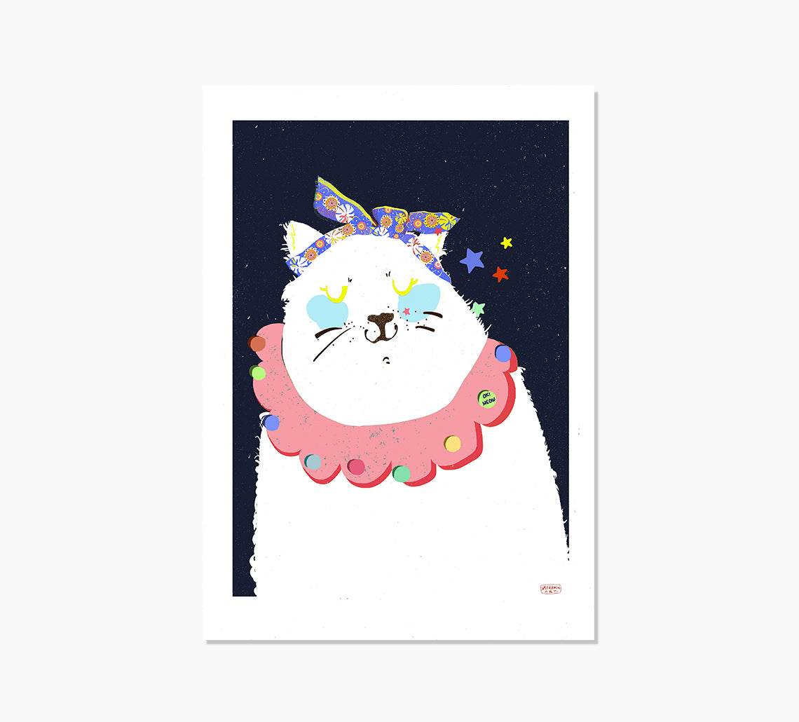 Cookie Cat Art Print