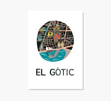Load image into Gallery viewer, Gòtic Mapa Art Print