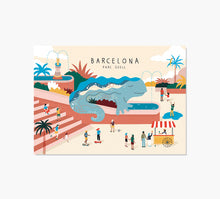 Cargar imagen en el visor de la galería, Drac Park Güell Art Print
