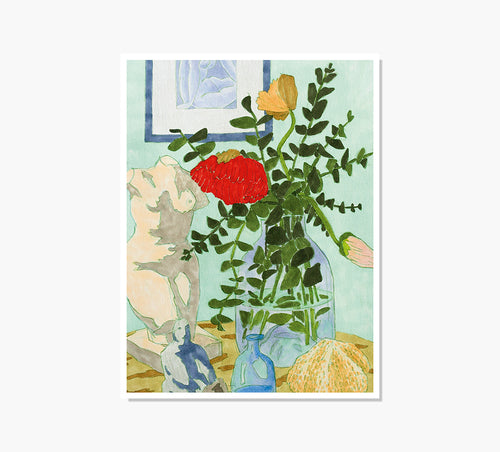 Still Life With Sculptures Art Print