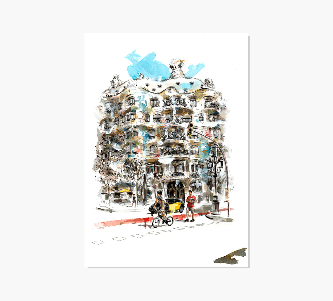 Casa Mila La Pedrera Art Print