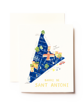 Cargar imagen en el visor de la galería, Barcelona Greeting Cards Postales Mercilona Mapa Maps BCN Kiri&amp;Co. Spain Travel Photography Travelphotography España Instagram Art Photo Natura Vacaciones Print Design Digitalart Summer lustracion Printing Designer Collection Diseño Love Happy Creative Artwork Pattern Beautiful Complementos Sant Antoni Maps  Edit alt text