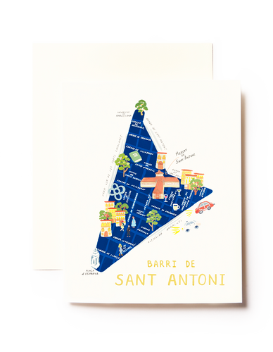 Barcelona Greeting Cards Postales Mercilona Mapa Maps BCN Kiri&Co. Spain Travel Photography Travelphotography España Instagram Art Photo Natura Vacaciones Print Design Digitalart Summer lustracion Printing Designer Collection Diseño Love Happy Creative Artwork Pattern Beautiful Complementos Sant Antoni Maps  Edit alt text